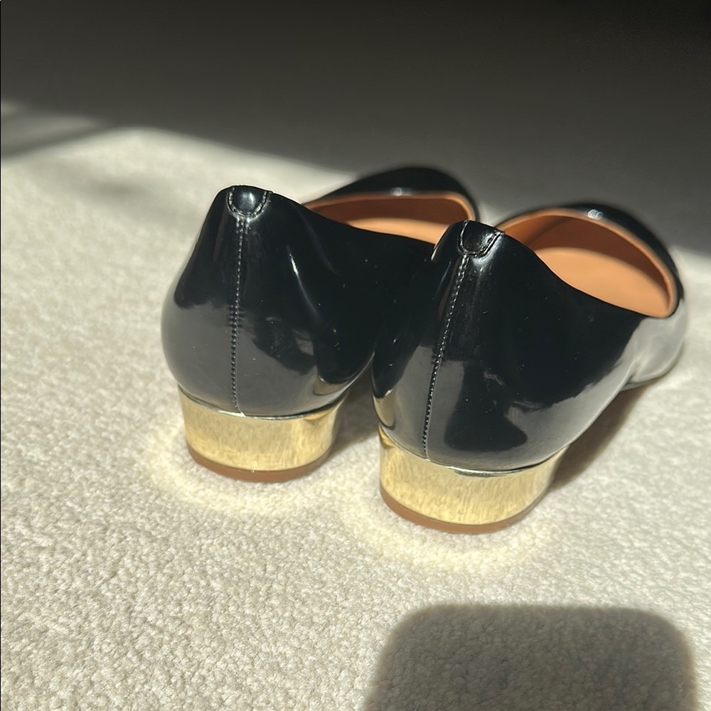 J. Crew Black Patented Leather  Flats - Picture 5 of 7